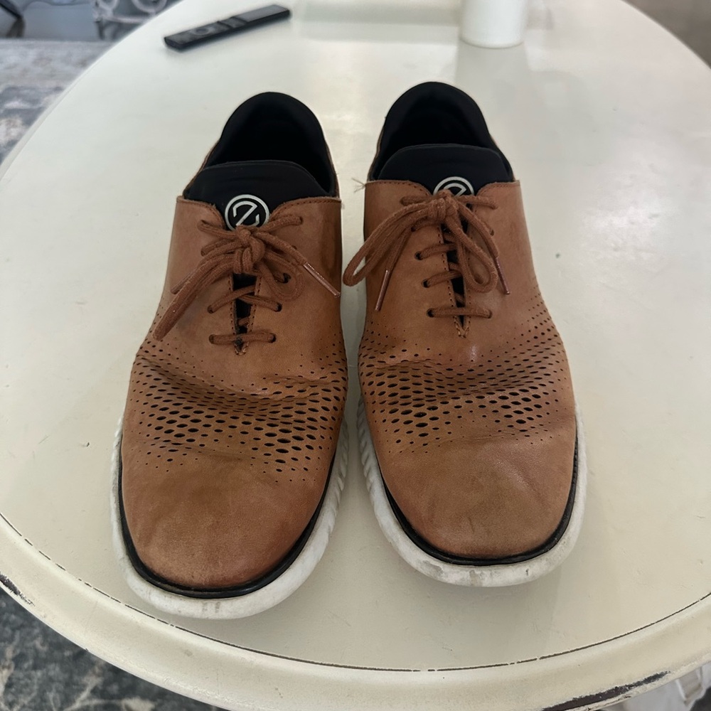 Cole Haan Brown Oxford Shoes Classic Lace-Up Design
